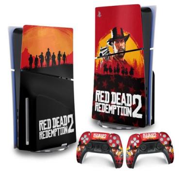 Imagem de Skin PS5 Slim Adesivo Vertical - Red Dead Redemption 2 - Pop Arte Skin
