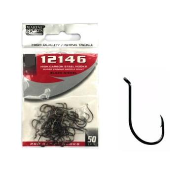 Imagem de Anzol Marine Sports 12146 N 6 Black - 50 Peças