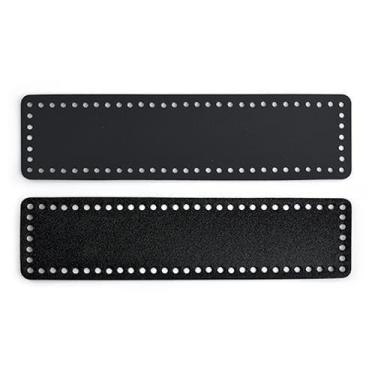 Imagem de Fundo de Couro Retangular para Bolsa de Crochê 7,4 X 29 cm - Círculo, 