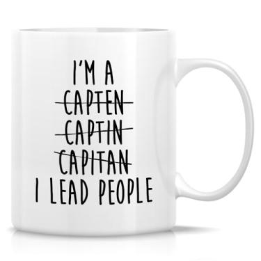 Imagem de Retreez Caneca engraçada - Melhor Capitão Promoção Promovida 325 ml Canecas de Café de Cerâmica - Humor Sarcasmo Apreciação Inspiradora Militar Navio do Exército Capitão Piloto Presente para ele,