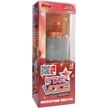 Imagem de Microfone star voice karaoke rose zoop, ., UN