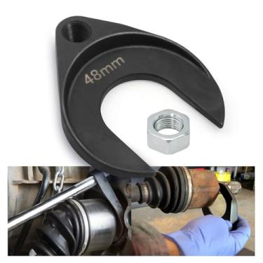Imagem de Ferramenta de remoção de eixo CV interno de 48 mm com porca - Acessório de polia de eixo de veículos de tração dianteira para martelo deslizante com roscas de 5/20.3 cm-18 - Ferramenta de remoção de