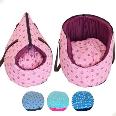 Imagem de Bolsa de transporte pet para cães e gatos 2 em 1 - Confortpet, Rosa Re