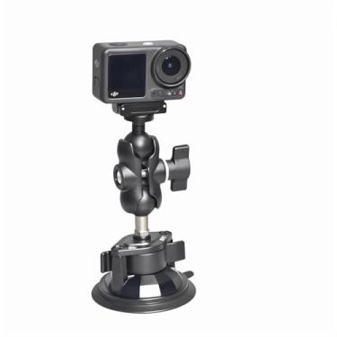 Imagem de Fotoleey Suporte com ventosa para Osmo Action 5, Insta360 X4, X3 - Compatível com câmeras de ação, câmeras de painel e smartphones