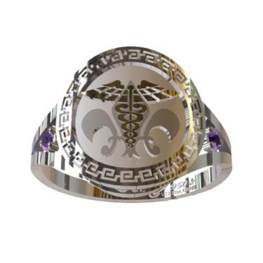 Imagem de Anel De Formatura De Pedagogia Em Prata 950k - Vieira Cruz Joias, Prat