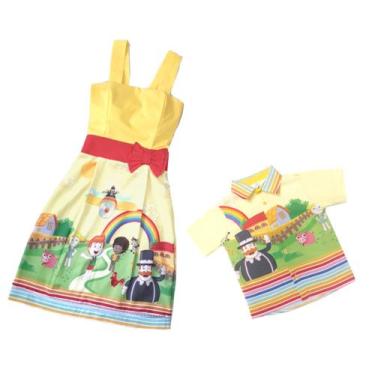 Imagem de Kit Mãe e Filho Mundo Bita Fazendinha Infantil - Ateliê Iza Rocha, 01