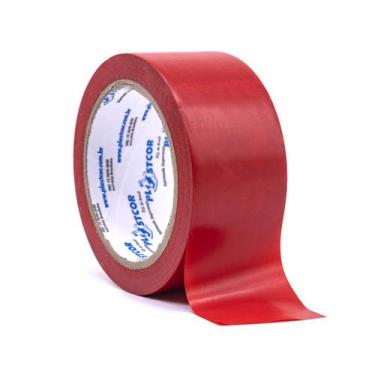 Imagem de Fita Demarcação e Sinalização Piso Vidros Superfícies 30m X 48mm Verme
