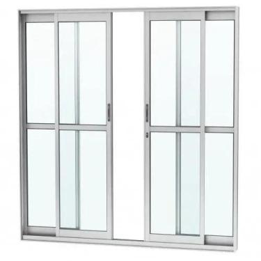 Imagem de Porta sacada 4 Folhas 210x150 Brilhante C/Fechadura Linha Premium  - J