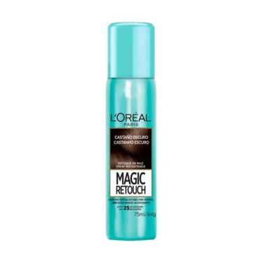 Imagem de Coloraçao Loreal Magic Retouch 75ml Spray Castanho Escuro, Castanho Es