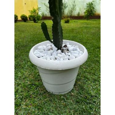 Imagem de Vaso Redondo 32cm - 15 Litros - Goyama, Branco