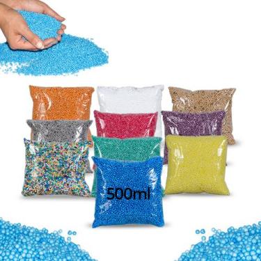 Imagem de 8 Litros Isopor (pérola) Bolinha Puff  Artesanato Colorido - SF