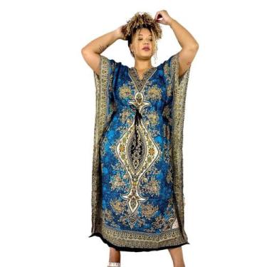 Imagem de Kaftan Longa Indiana Estampada - Loja da Índia
