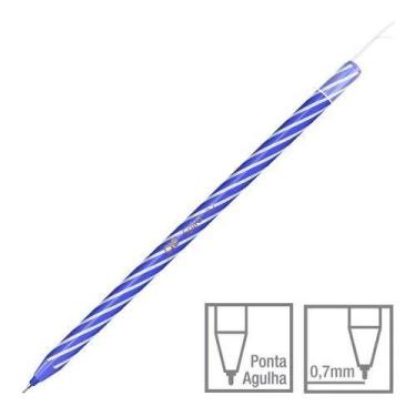 Imagem de Caneta Esferográfica CIS SPIRO 0.7mm Ponta Agulha - Unidade, AZUL ESCU