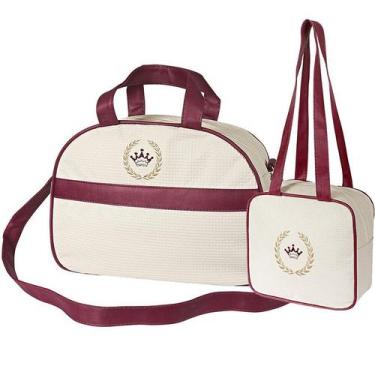 Imagem de Kit Bolsa Maternidade Basic Palha 2 Peças P e M - Talismã