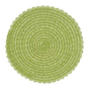 Imagem de Lugar Jogo Americano Redondo de Mesa Jantar Sousplat Cozinha Fibra - F