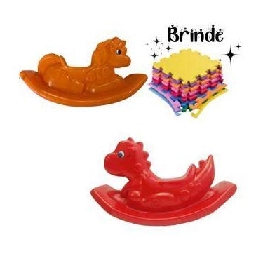 Imagem de Kit Gangorra Playground  Unicórnio e Dino com Tatames Grátis - Valenti
