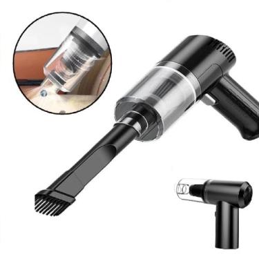 Imagem de Aspirador de Pó Recarregável USB Portátil Limpeza Potente C/ Bico e Es