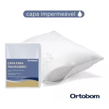Imagem de Capa Travesseiro Ortobom Impermeável Com Zíper 70 cm x 50 cm
