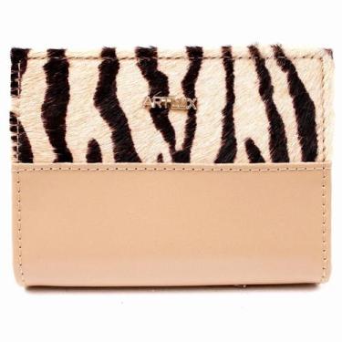 Imagem de Carteira Feminina em Couro Artlux 3004, Zebra