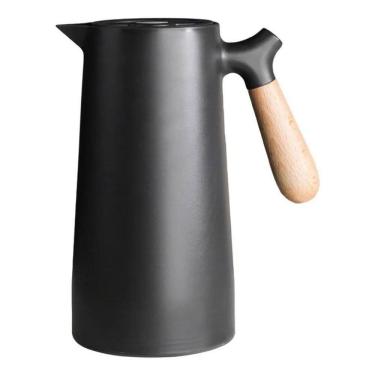 Imagem de Garrafa Térmica Bon Gourmet Cabo Nórdico Preta 1 Litro