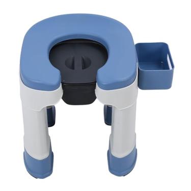 Imagem de Cômoda de Cabeceira para Idosos, Cadeira Higiênica Móvel Com Balde Interno Sólido, Caixa de lenços. Pode Ser um Banheiro, Quarto, Assento Sanitário Agachado para Descarga Direta