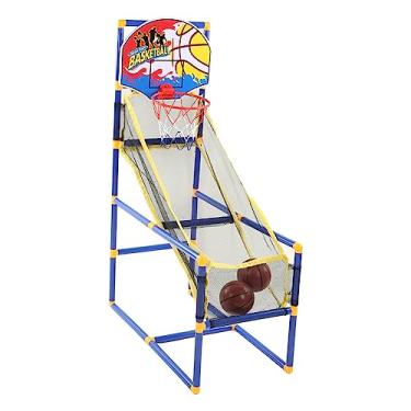Imagem de Generic Conjunto de Cesta de Basquete Infantil, Ajustável e Removível, Melhora Habilidades Motoras Finas, Seguro e Resistente, Plástico, Indoor e Outdoor