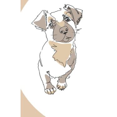 Imagem de cute dog notbook - 5.5" x 8.5" - 100 lined pages: doggy day care doggy notebook