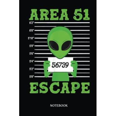 Imagem de Alien Notebook: Area 51 Funny Alien Escape Ufo | Alien Journal, Lined Journal Ufo, Ufo Journal, Lined Journal Alien, Size 6 X 9", 120 Pages.