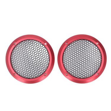 Imagem de 2 Peças Grelhas Universais de Alto-falante de 2,9 Polegadas, Cobertura de Malha Redonda para Alto-falantes de Teto para Alto-falantes de Carro, Caixas de Som, 97mm od, 74mm Id