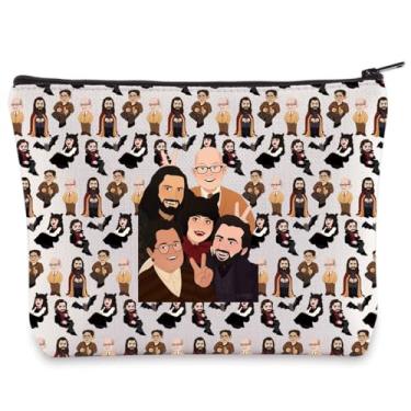 Imagem de BWWKTOP Nadja And Laszlo Bolsa de cosméticos Nadja Vampire Gifts Guillermo Travel Makeup Bag Nandor & Colin Vampire Merch, Five Ye, Bolsa