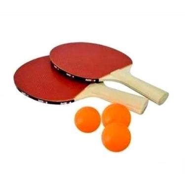 Imagem de Kit Ping Pong Tênis Mesa Com 2 Raquetes E 3 Bolinhas - IDEA-PRO