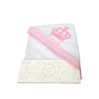 Imagem de Toalha de Banho para Bebê Bordada Menino e Menina 82x70cm - Happy Baby