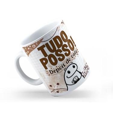 Imagem de Caneca Cerâmica Branca Flork Café 325ml - I Love Be Nerd