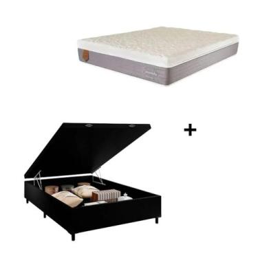 Imagem de Conjunto: Baú + Colchão Esmeralda - Casal 138X188X78 - PRORELAX