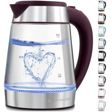 Imagem de Zulay Kitchen Chaleira Elétrica De Fervura Rápida - Chaleira De Água Quente De 1,7 L 1500 W Com Desligamento Automático - Fervedor De Água Para Café E Chá - Proteção Contra Fervura A Seco, Alça De T