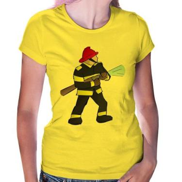 Imagem de Baby Look Bombeiro - Foca na Moda, Amarelo, GG