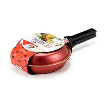 Imagem de Omeleteira Dupla Cereja Antiaderente 18 cm - Panquequeira - Marcolar