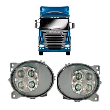 Imagem de Par Farol Auxiliar Led Para Scania Serie 4 6 P310 P250 R440 - Store Au