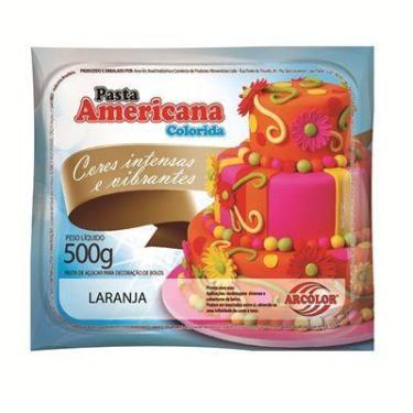 Imagem de Pasta americana colorida arcolor 500g, Laranja