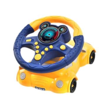 Imagem de YIJU Driver de volante Driver Fun Activity Role Interaction Play Portable com som e efeitos musicais para crianças meninas meninas meninas, Azul