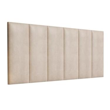 Imagem de Painel de Cabeceira Estofada Para Cama Casal Box Queen 1,58 Tecido Sue