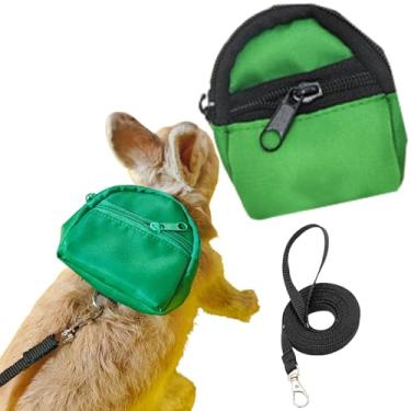 Imagem de Mochila de coelho para Squrriel conjunto de coleira de porquinho-da-índia pequenos acessórios de vestuário para animais de estimação feitos à mão para festa de volta às aulas para furões, ratos,