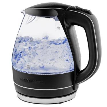 Imagem de Chaleira Elétrica, 1.5L, 1100W, BPA Livre, Vidro de Borosilicato Temperado pelo Calor, Aço Inoxidável, Desligamento Automático, 110v,