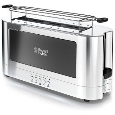 Imagem de Torradeira de 2 Fatias com 6 Níveis de Tostagem, 1200W, 110v, RUSSELL HOBBS TRL9300BKR, Preto