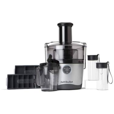 Imagem de Centrífuga de Frutas e Vegetais 1,5 Litros com Acessórios, 110V 1000W, NutriBullet NBJ50200, Prata