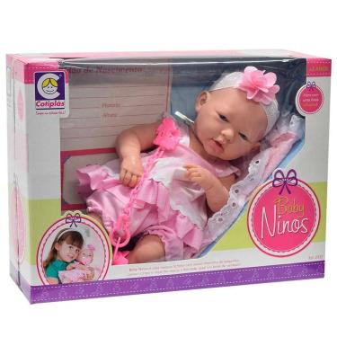 Imagem de Boneca Baby Ninos Bebê Recém Nascida Cotiplás - 2032