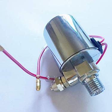 Imagem de Viping Válvula solenoide de buzina de ar prata 24 V, peças de buzina, acessórios de válvula de buzina elétrica, válvula solenoide de controle eletrônico de caminhão, buzina, válvula de controle de reboque, conexão rápida de parafuso