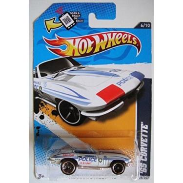 Imagem de HOT WHEEL HW MAIN STREET '12 WHITE '65 CORVETTE (POLICE K-9 UNIT) 6/10