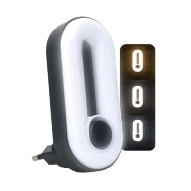 Imagem de Luminária de Tomada Parede Luz Noturna Led Quarto Infantil com 3 Modos de iluminação - Luz Suave e Confortável 0,4W (PRETO)