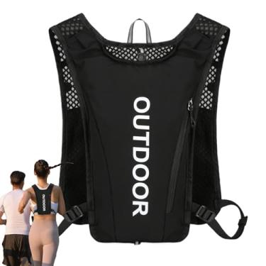 Imagem de Mochila Hydration Pack, mochila de hidratação, 5L Backpack Water Running Collect, Tiras reflexivas, acessórios leves de recreação ao ar livre para corrida, acampamento, caminhada